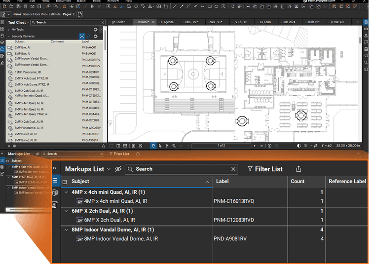 Bluebeam Revu Profiles | Hanwha Vision