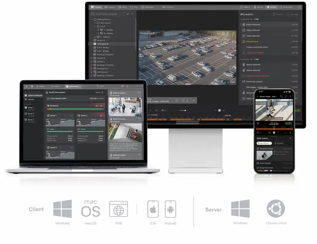BLAZE — Hybrid AI VMS