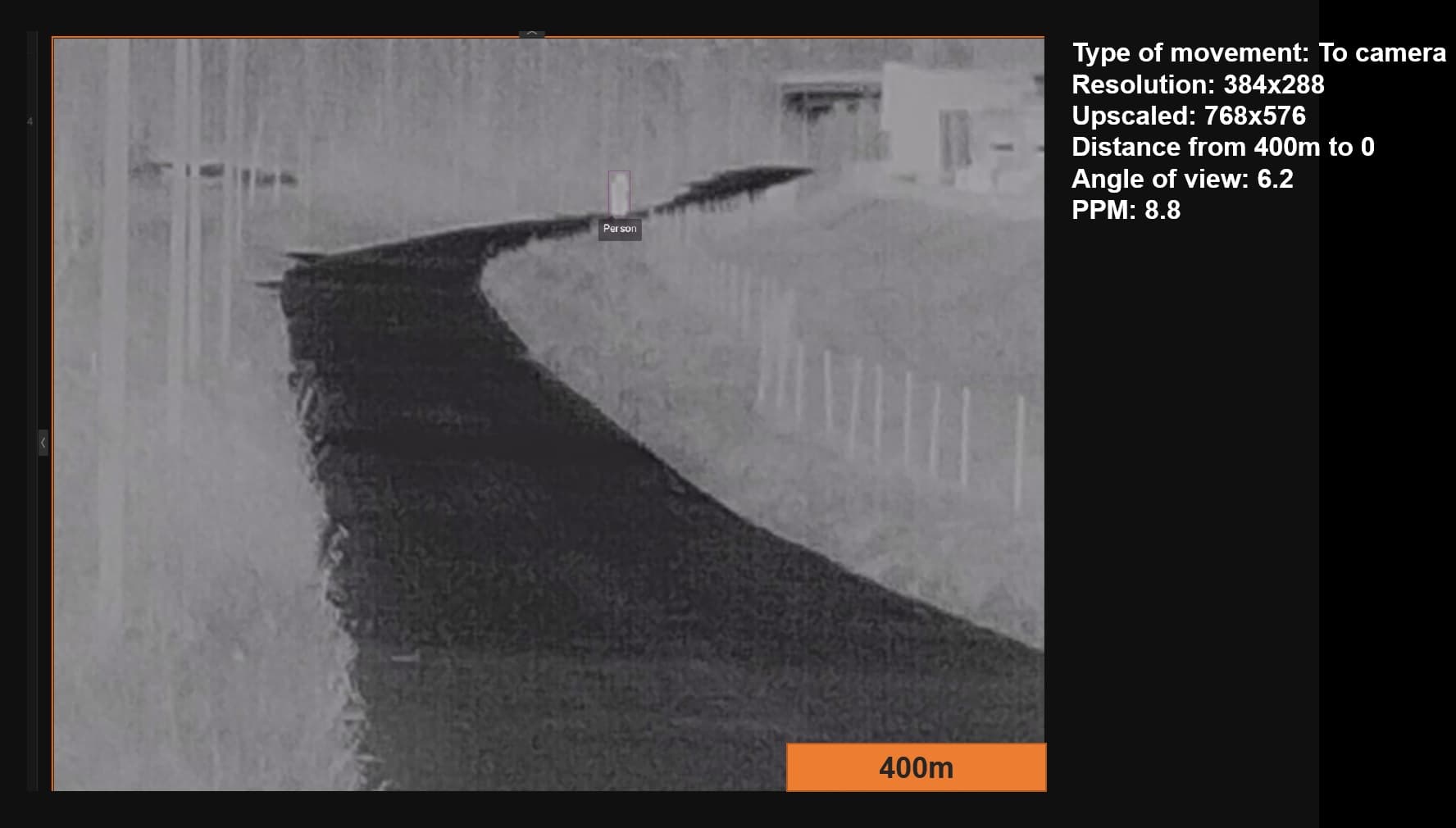 thermal camera ui disply