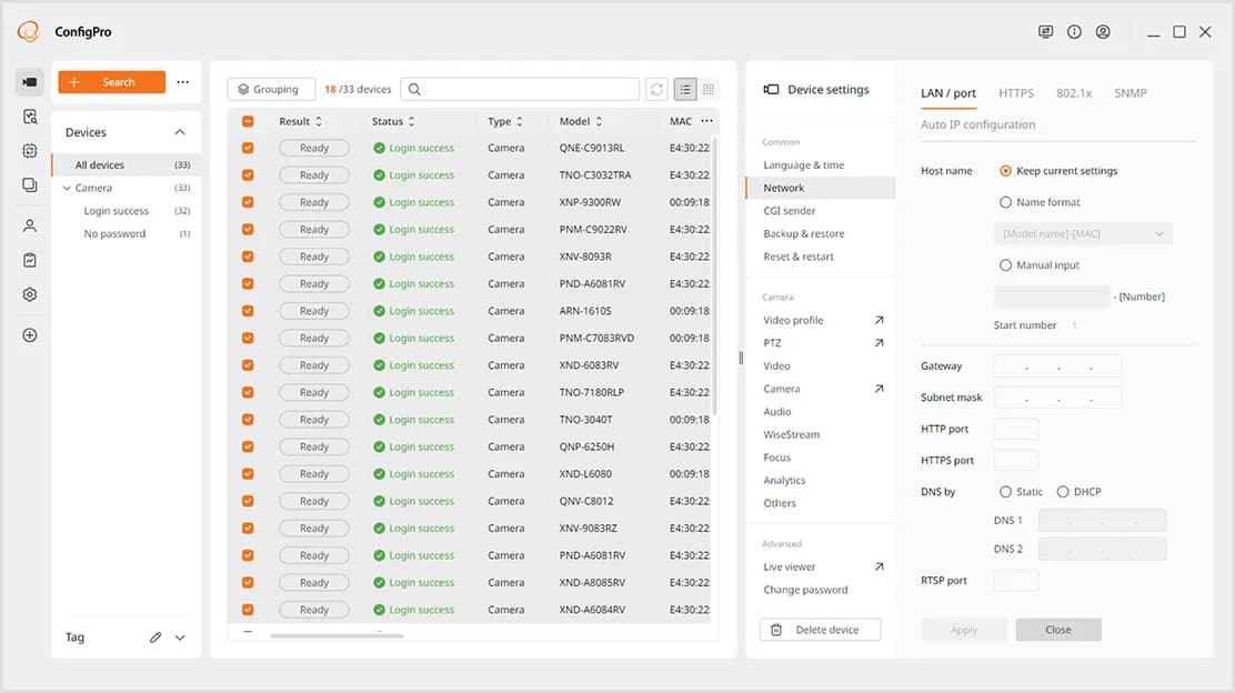 Client Tool Protection ConfigPro — Server-client tool for large-scale setup