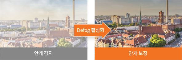 안개 감지->Defog 활성화->안개 보정