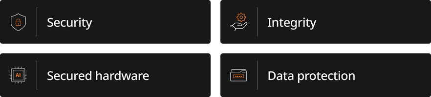 보안, 신뢰성, 보안 하드웨어, 데이터 보호