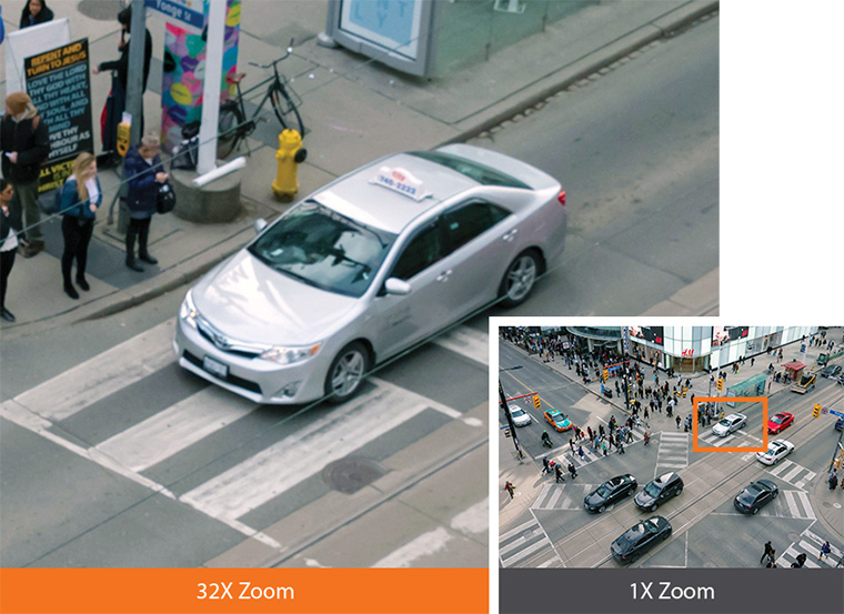 Capture details with 2MP 32x optical zoom
