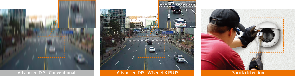 Advanced DIS and shock detection with built-in gyro sensors Advanced DIS and shock detection with built-in gyro sensors